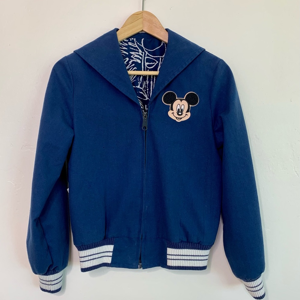 80s Vintage Track Jacket w/ Mickey Patch